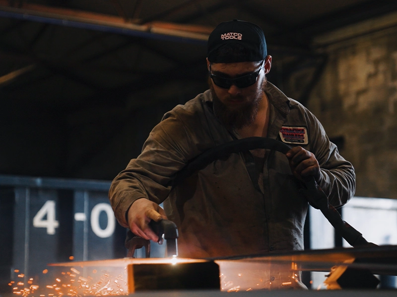 syracuse haulers welder performing maintenance